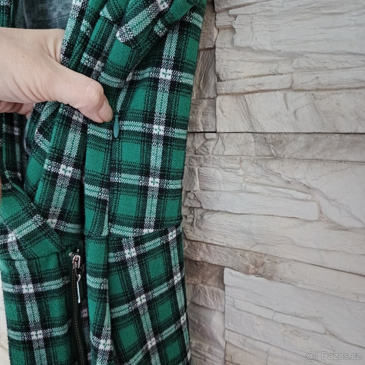 Zelené teplejší šaty mohito S 36 - 13