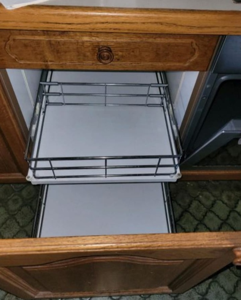 Rustikální dubová linka do U se spotřebiči,6236 - 13