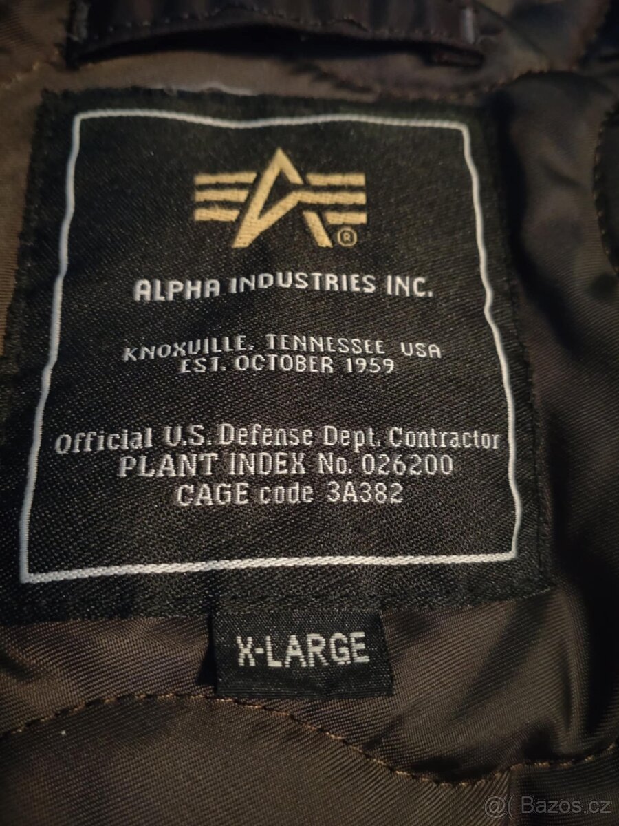 BUNDA CWU 45/P PILOTKA ALPHA INDUSTRIES XL - 13