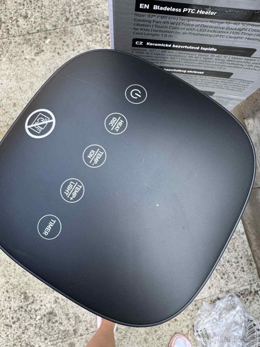 nové SFH 3704SL Keramické bezvrtulové topidlo a ventilátor - 13