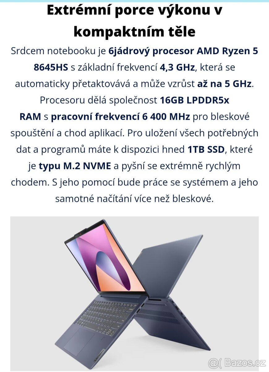 Lenovo IdeaPad slim 5 14" oled ahp9 - 13
