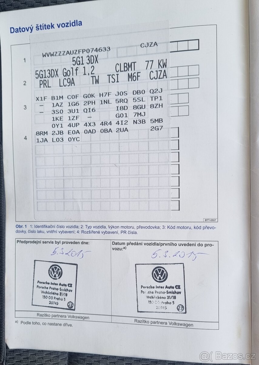 GOLF 7 Hatchback Comfortline 1.2 TSI 77 kW r.v. 2015 - 13