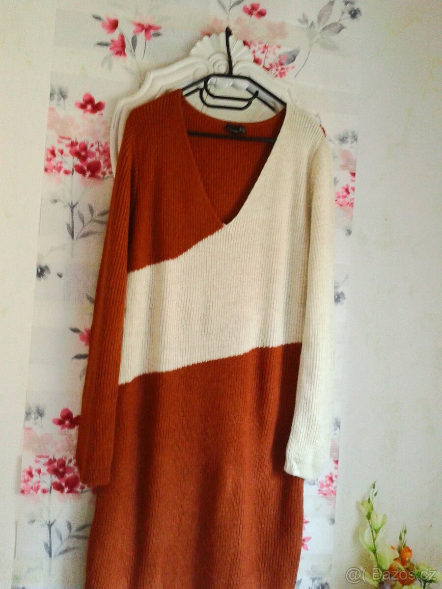 Krásné pletená šaty 40/44 - 13