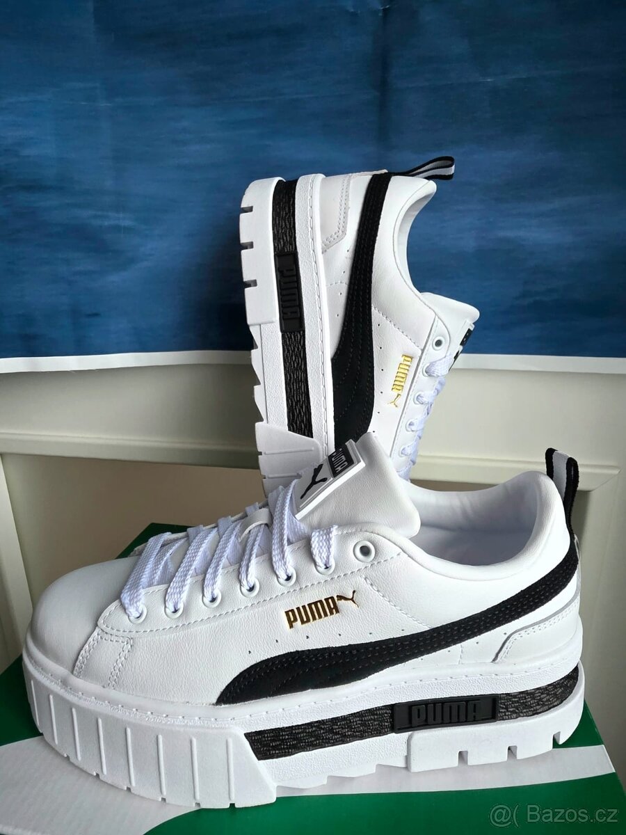 Puma nové tenisky platformy kožené boty - 13