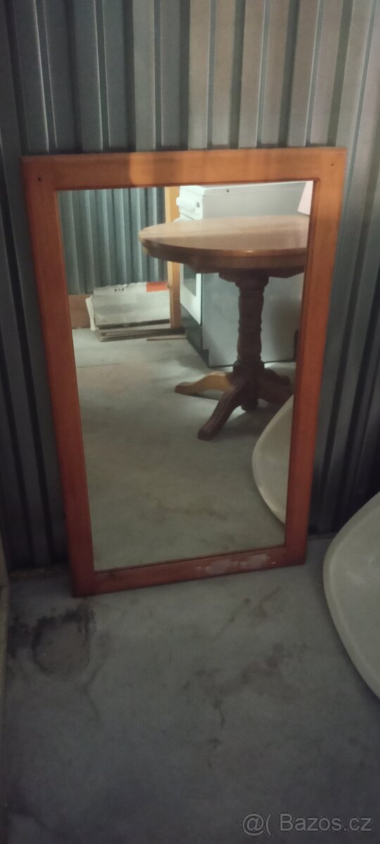 Dekorace, obrazy, zrcadlo v dřevěném rámu cca.110x50 - 13