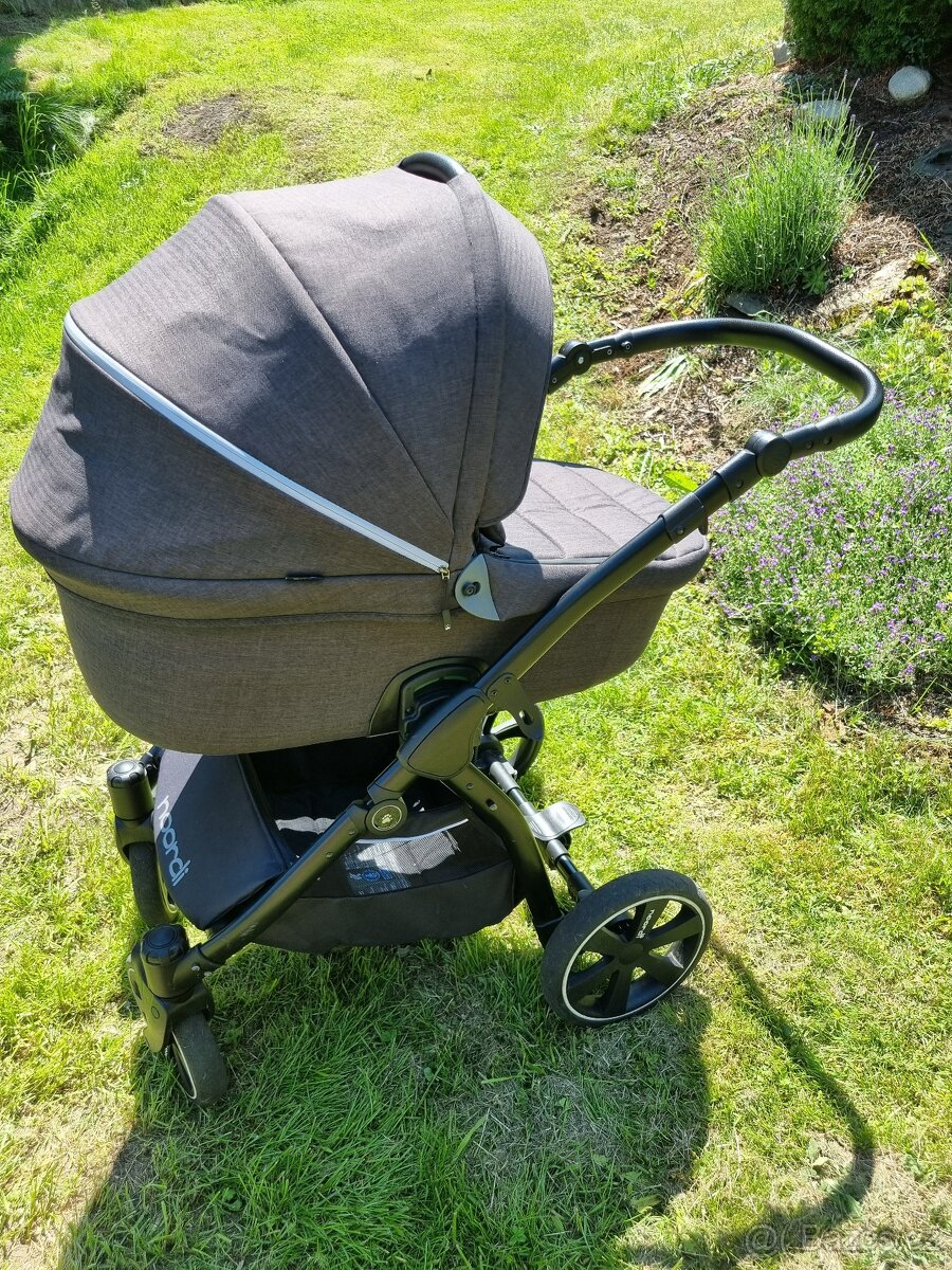 Kočárek Noordi fjordi 2v1 černý - 13