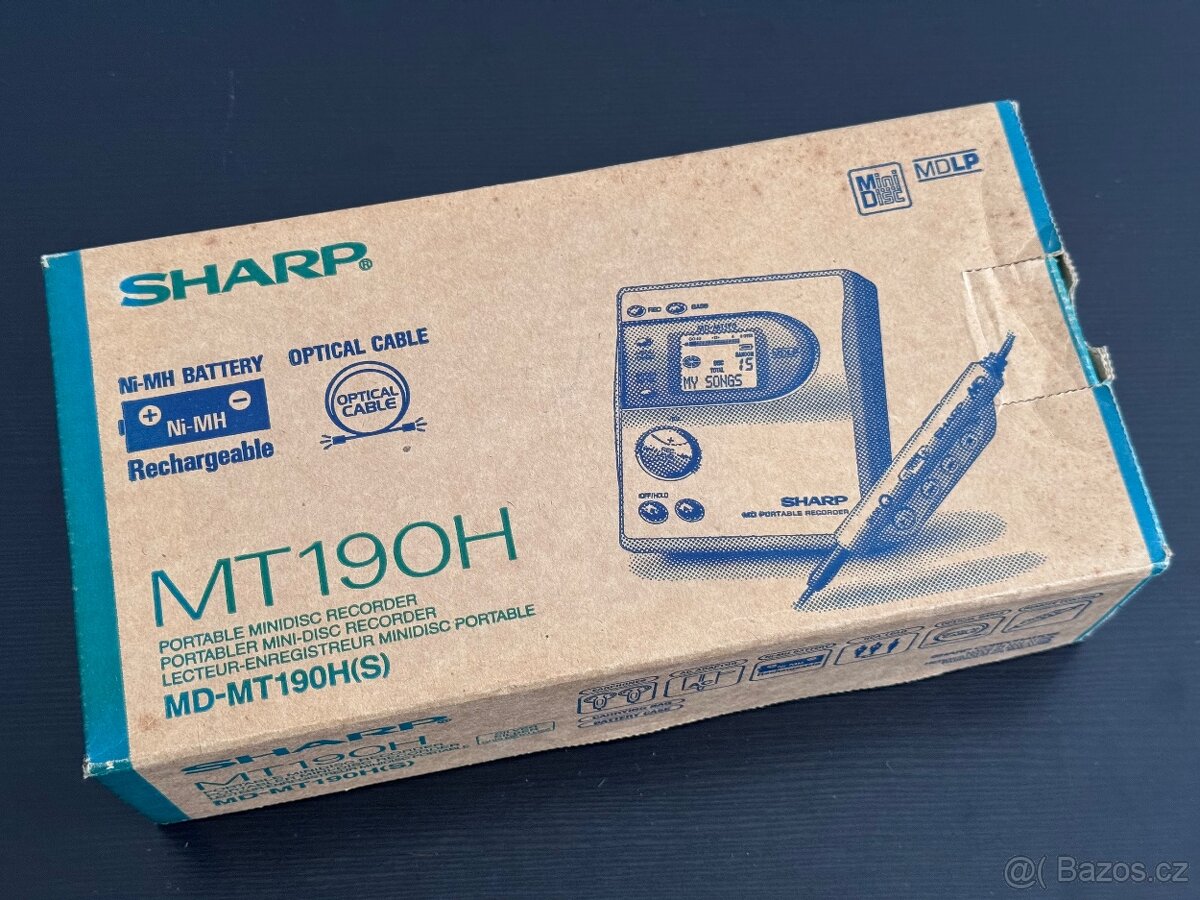 SHARP MD‑MT190H MD Walkman MiniDisc přehrávač/rekordér - 13