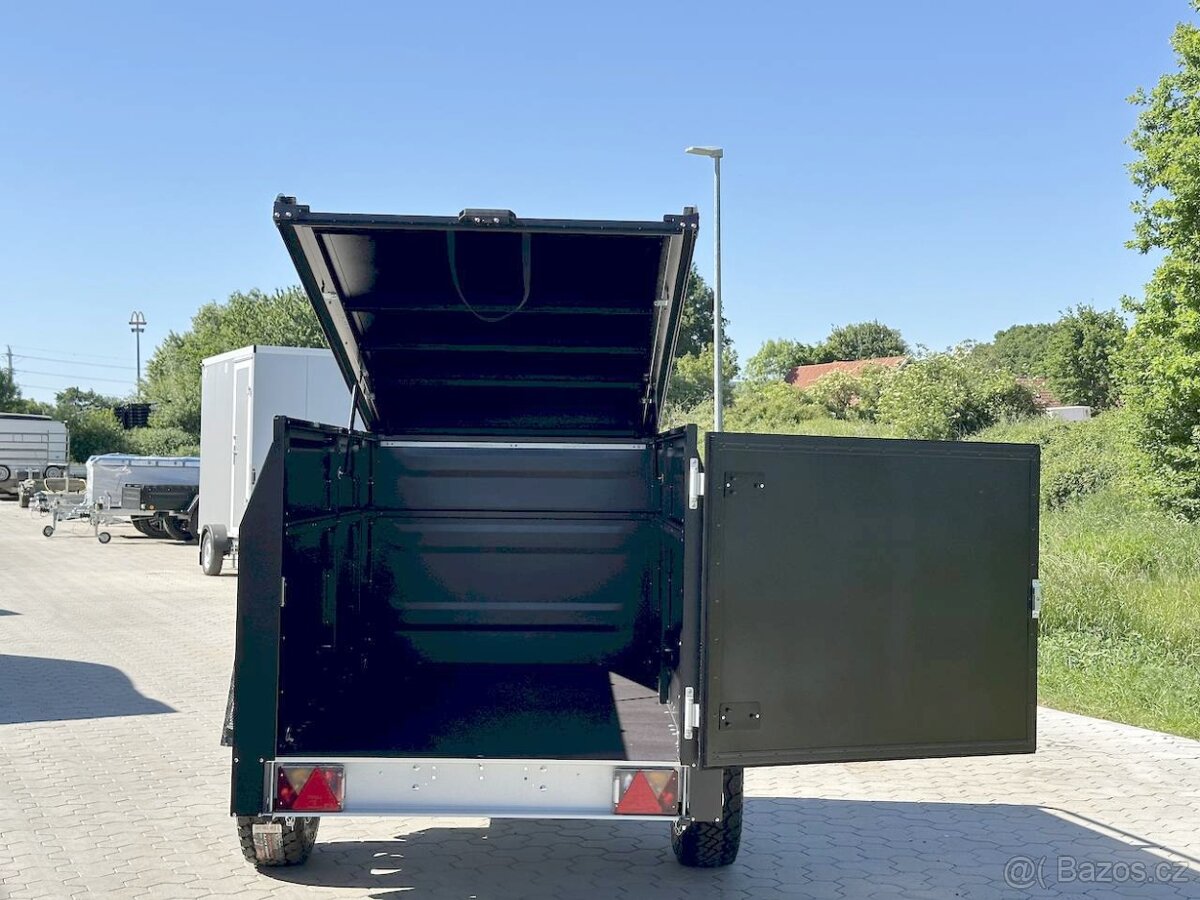 OFFROAD Přívěsný Vozík s Poklopem 1300Kg CAMPING,RYBAŘENÍ - 13