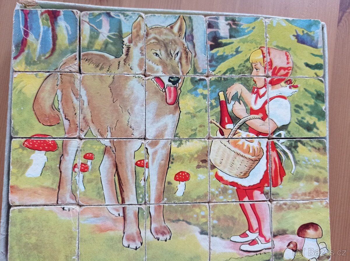 Retro obrázkové kostky TOFA Pohádky - 13