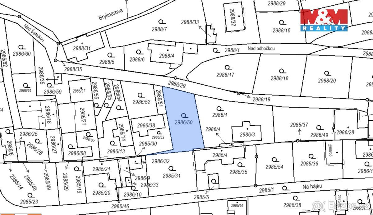 Prodej pozemku k bydlení, 265 m², Praha - 13