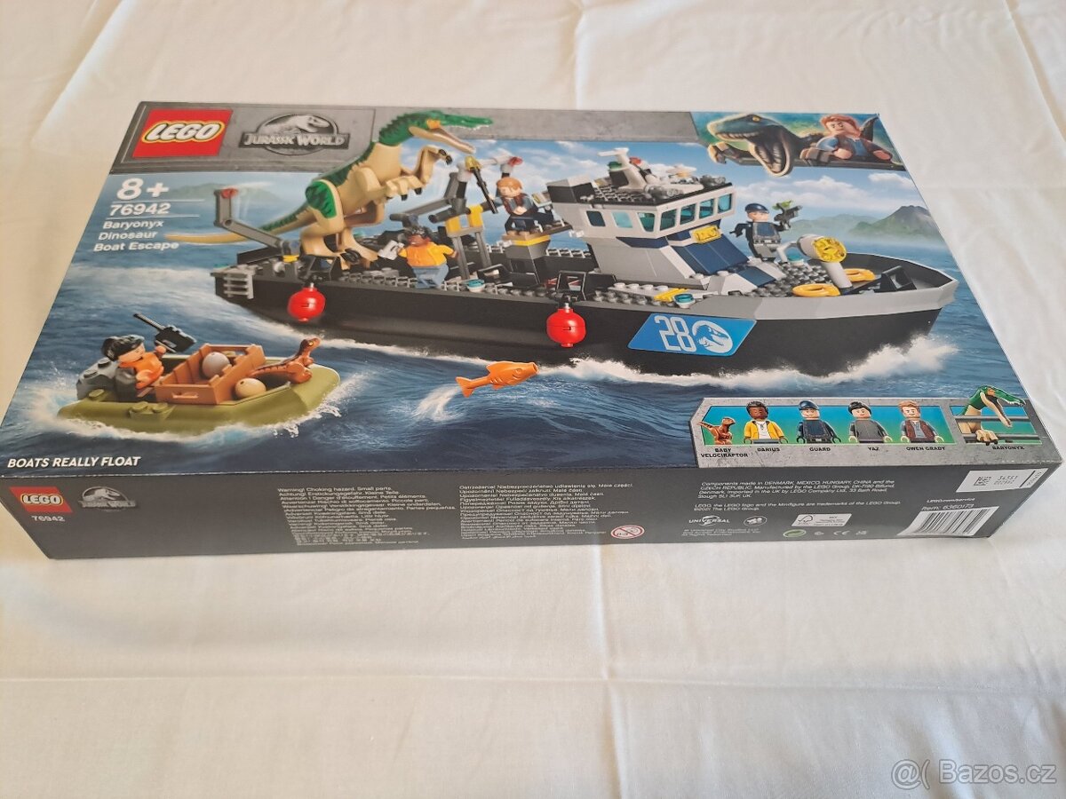 Jurassic World 76942 Útěk Baryonyxe z lodě - 13