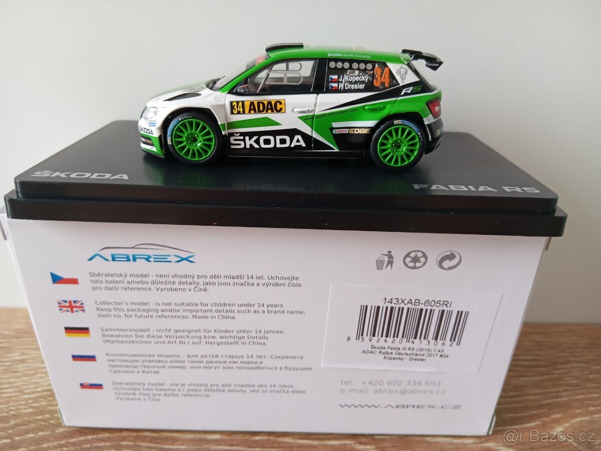 Škoda Fabia R5 1:43 Abrex - 13