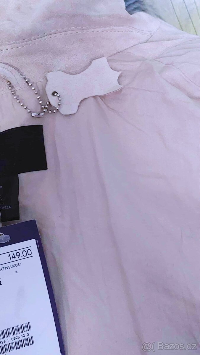 KOŽENÁ BUNDA S TŘÁSNĚMI - MOTO STYL - H&M - vel. 46 - 13