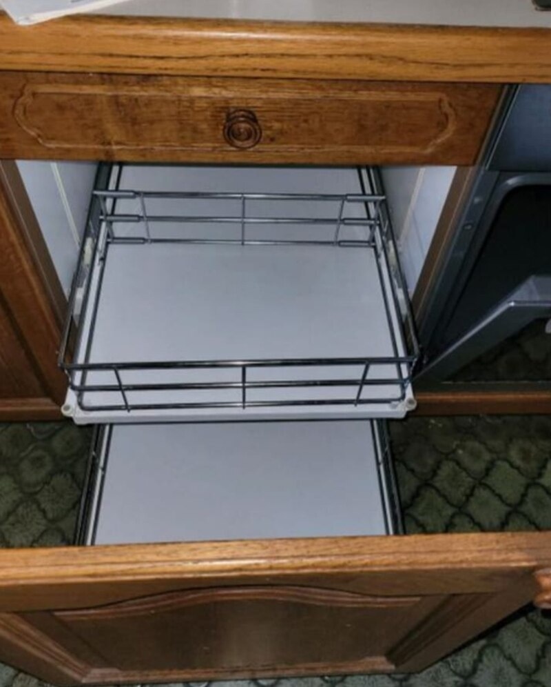 Rustikální dubová linka do U se spotřebiči,6236 - 13