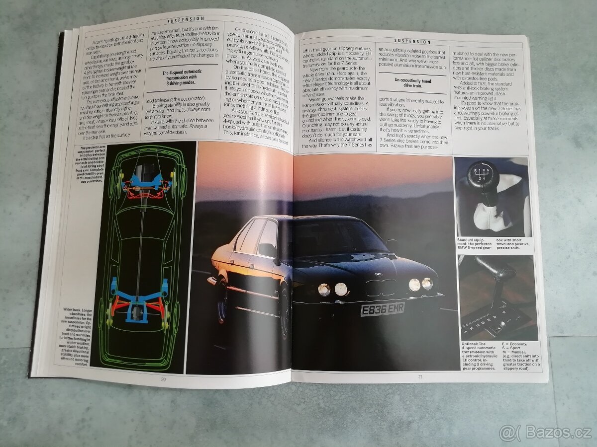 BMW E32 -složky s katalogy 1987 v angličtině - 13