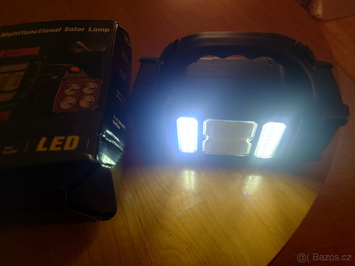 Multifunkční solární LED svítilna nová. - 13