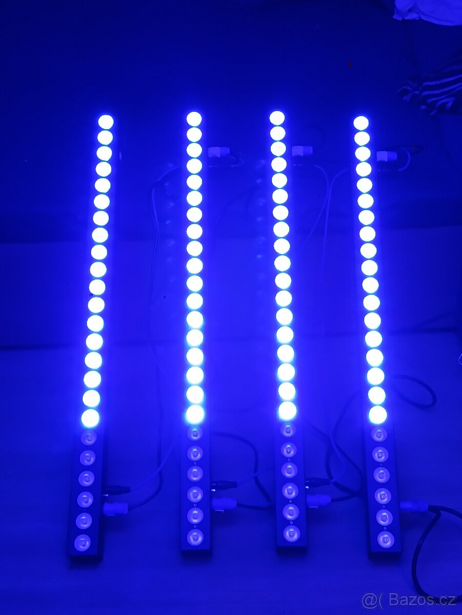 Novinka...4 ks 24x12 Wat RGBW +dálk.ovl - 13