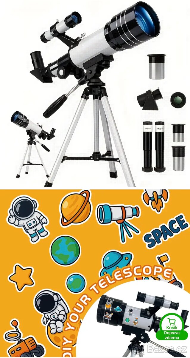 Teleskopický dalekohled nový. - 13
