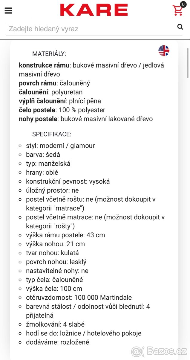 Manželská postel KARE Design - 13