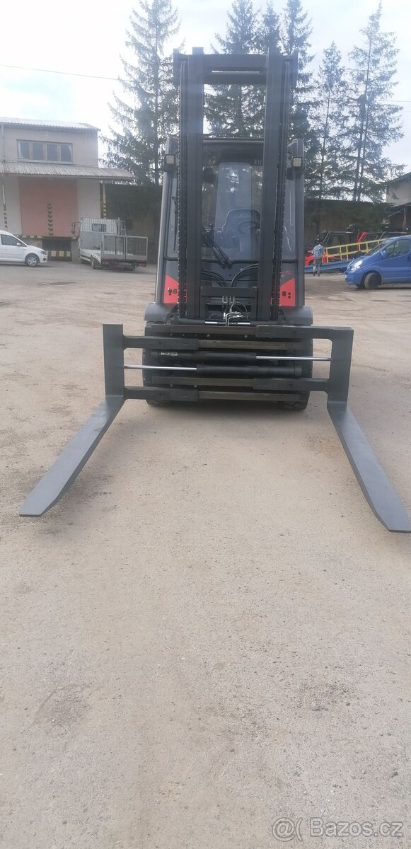 LINDE H50D-02 svěrné vidlice, pozicionér + boční posuv - 13