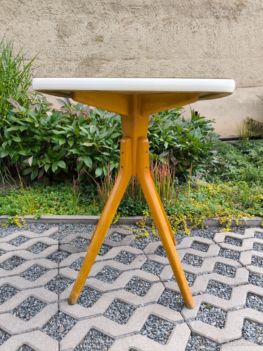 Retro stolek s umakartovou deskou - Brusel Expo 58 - 13