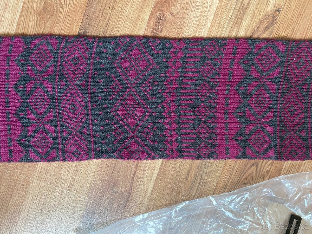 Nová unisex zimní šála Alpine Pro - 180 cm, tmavě fialová - 13