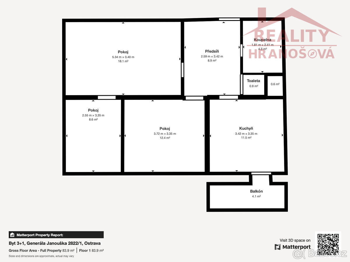 Prodej bytu 3+1, 70 m2, Ostrava - Fifejdy - 13