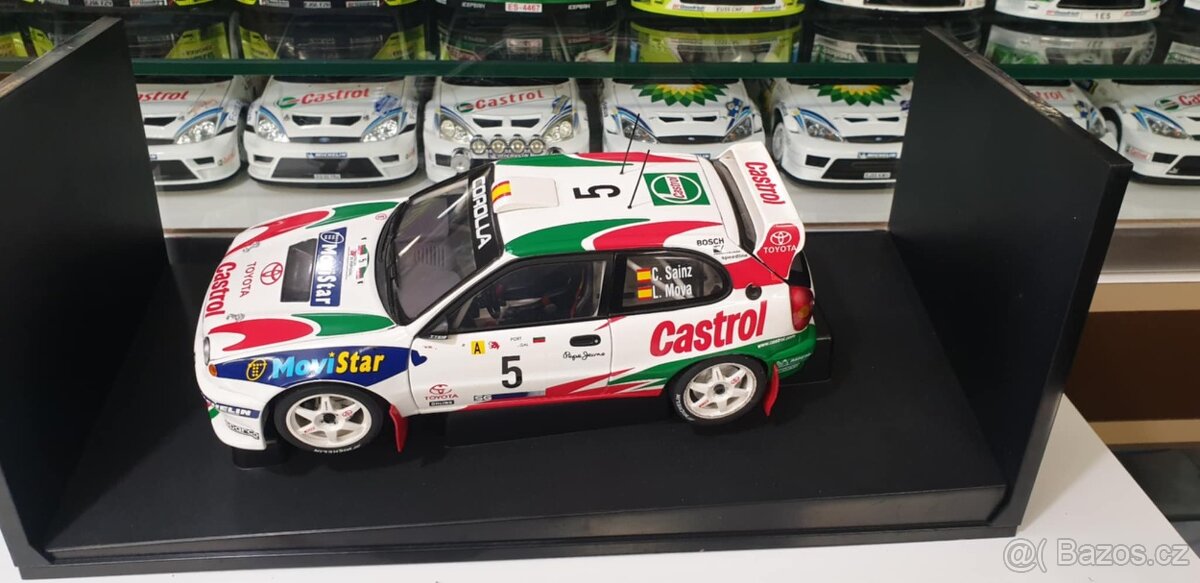 Toyota Corolla wrc 1:18 Autoart rarita rally detailní model - 13