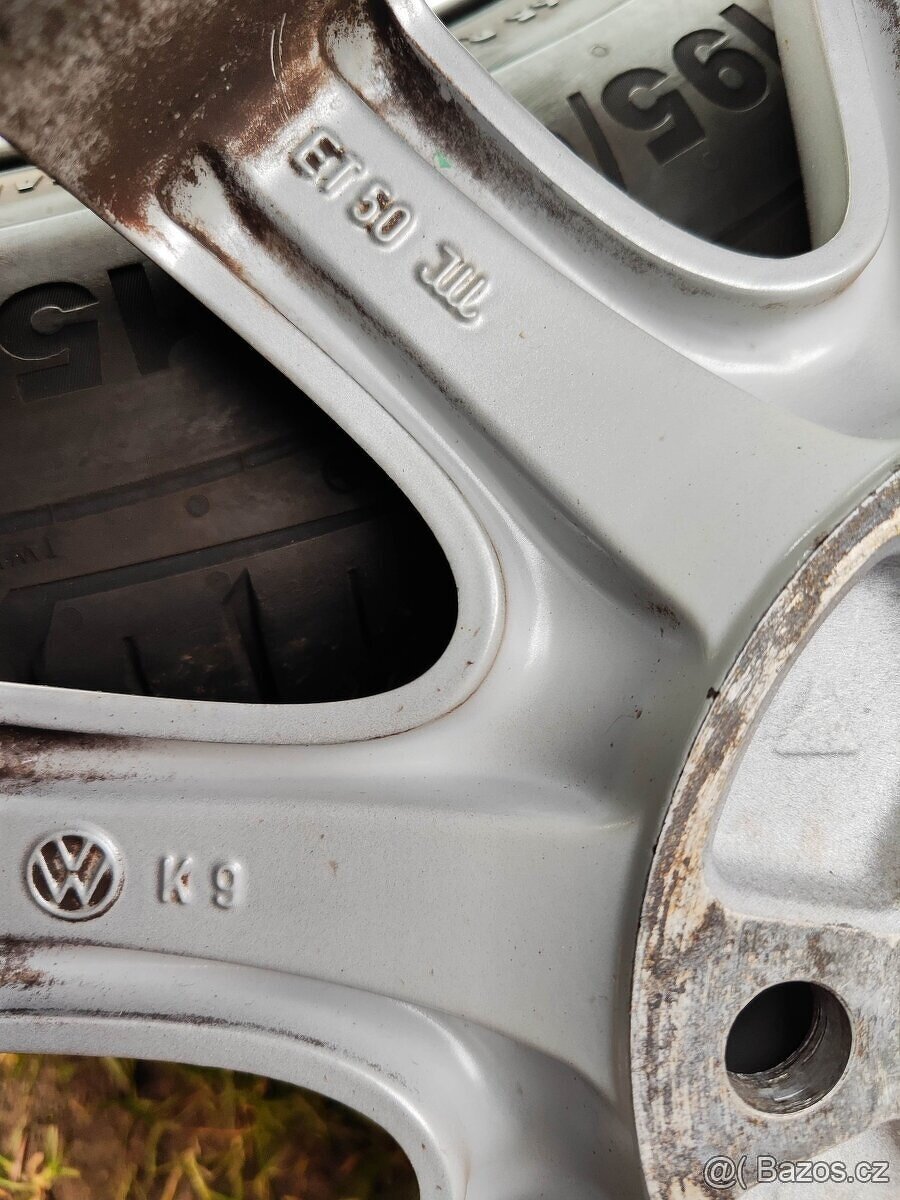 Letní sada VW r15 5x112 et50 Continental 195/65/15 - 13