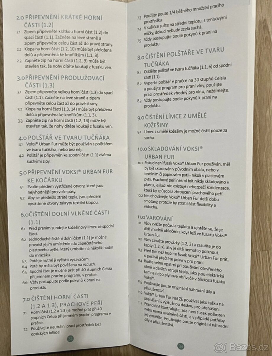 Dětský péřový fusak VOKSI do kočárku - 13