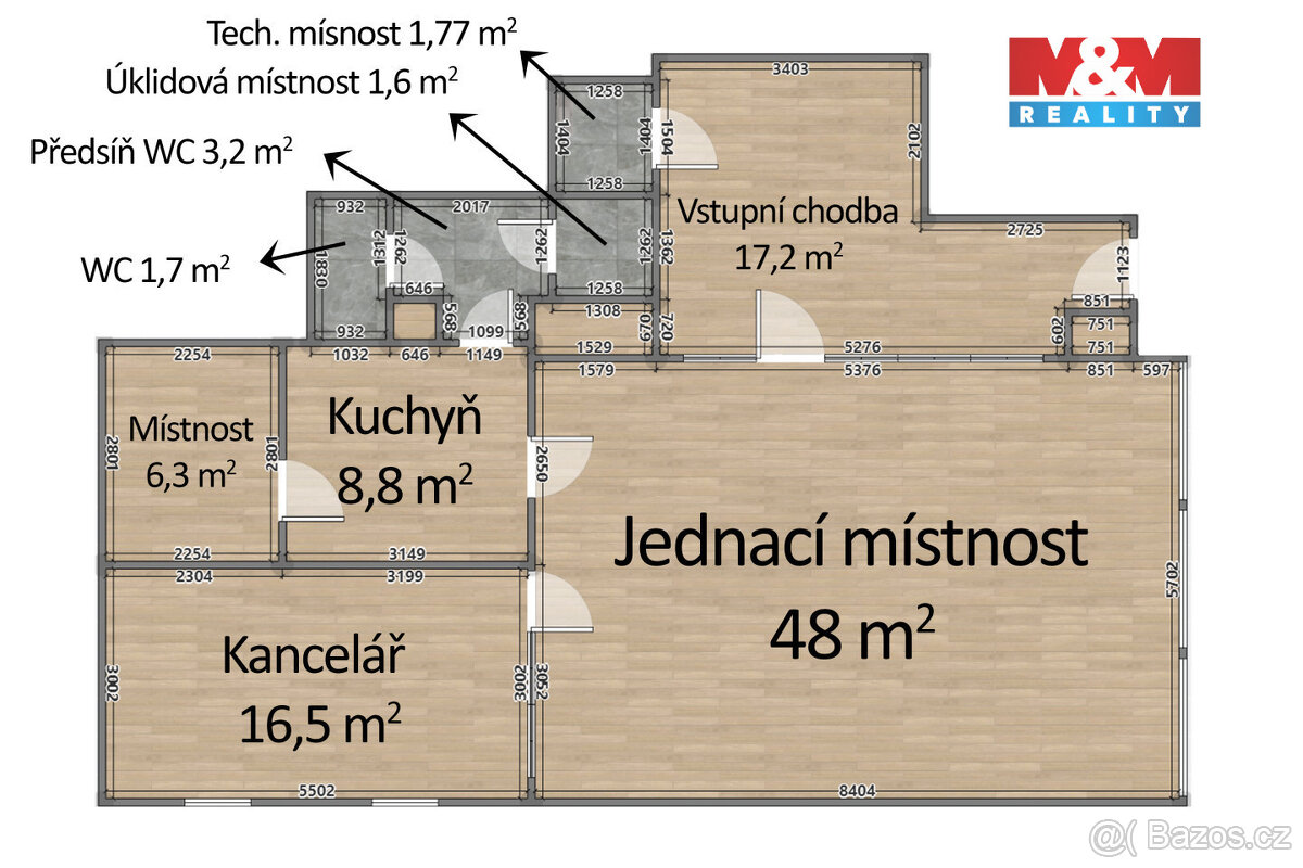 Pronájem kancelářského prostoru, 105m², Kdyně, ul. Náměstí - 13