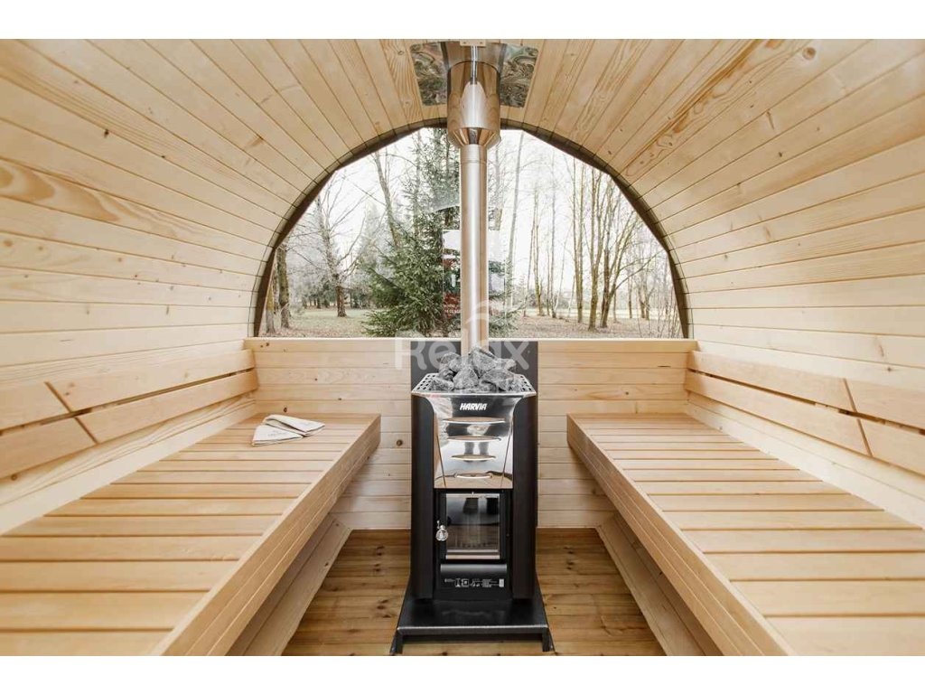 Finská sudová sauna 3m Premium - 13