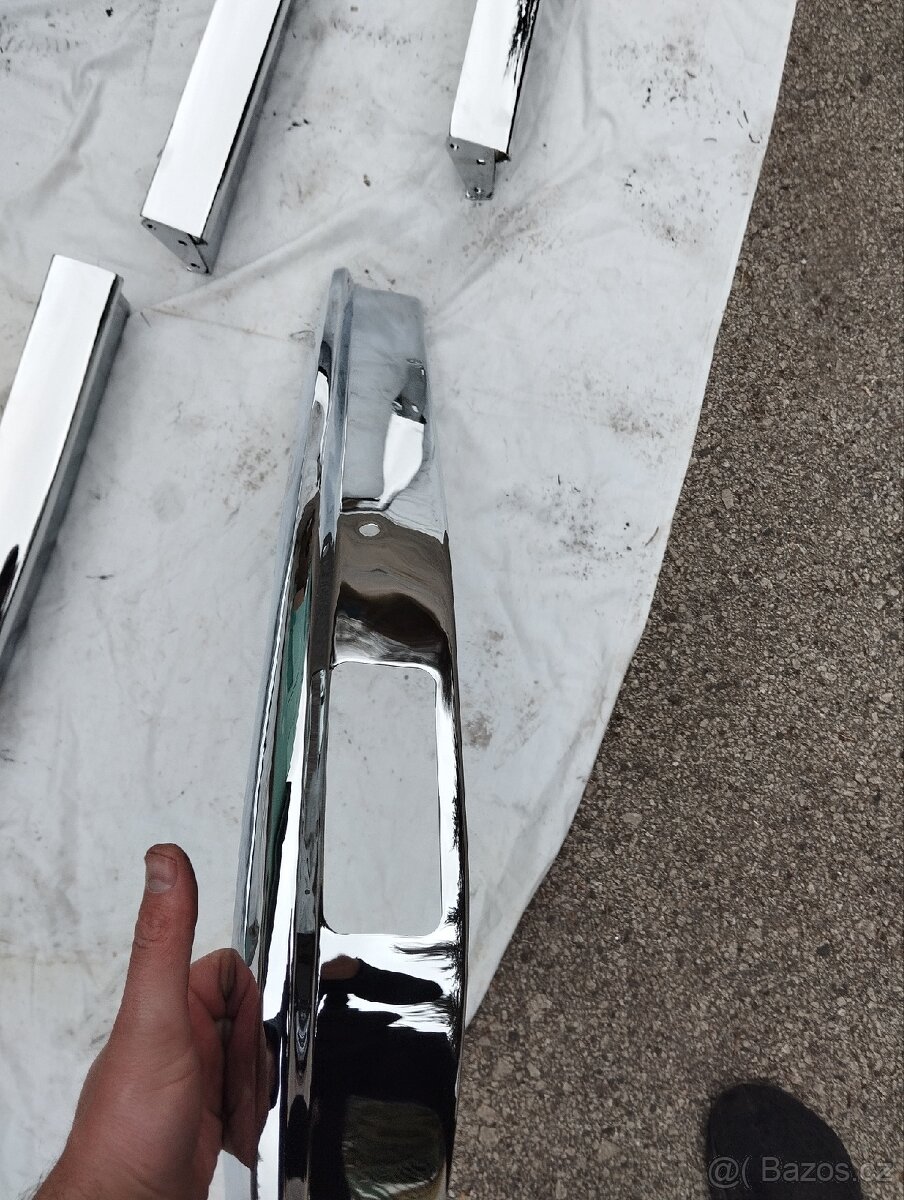 Škoda 100 110 nachromovane narazniky s vyrezom - 13