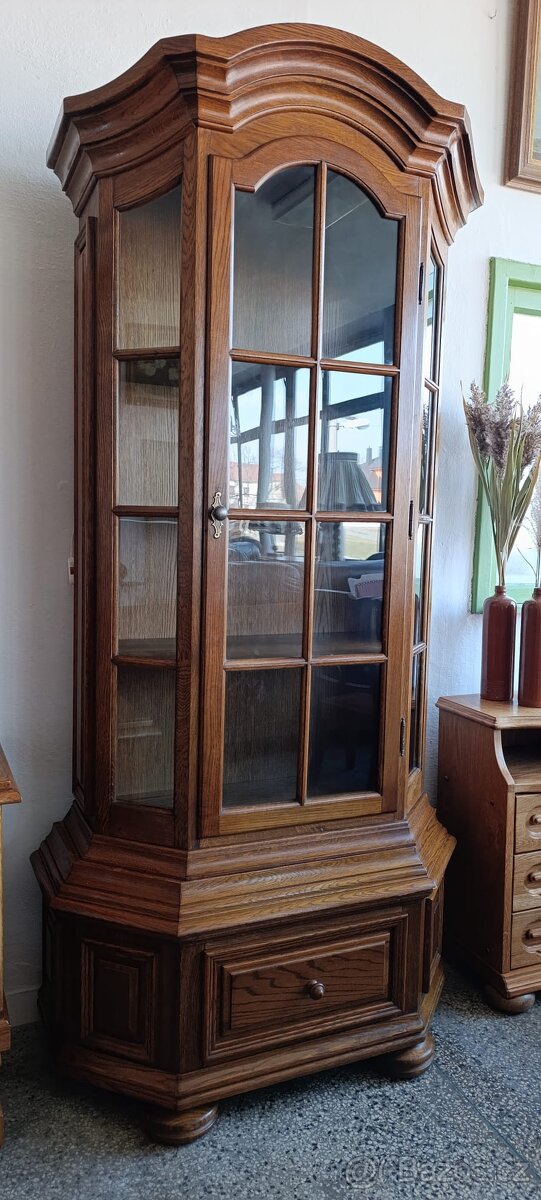 Rustikální vitrína, masív, Nábytek s příběhem - 13