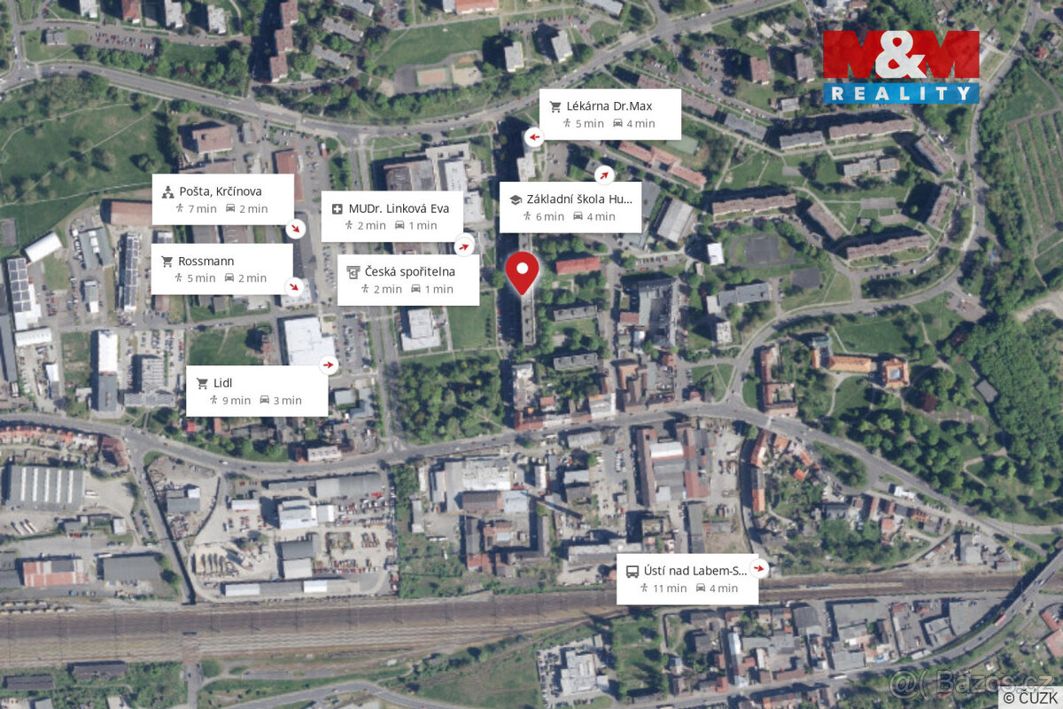 Prodej bytu 2+1 v Ústí nad Labem, ul. U Pivovarské zahrady - 13