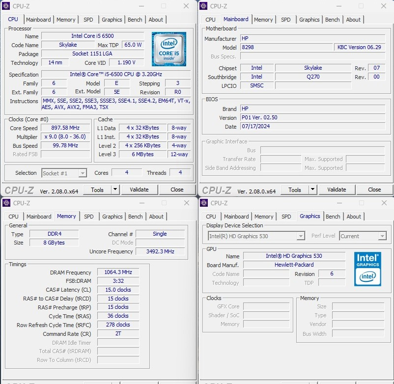 HP EliteDesk 800 G3,i5-6500,8GB,SSD 500GB,W11 #5 - 13
