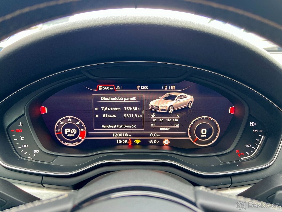 Audi S5 3,0 TDi QUATTRO / LED / MASÁŽE / 2019 - 13