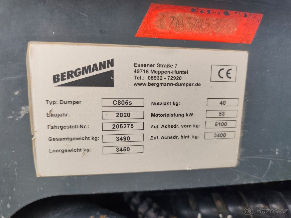 Dempr Bergman C 805 S otočná korba - 13