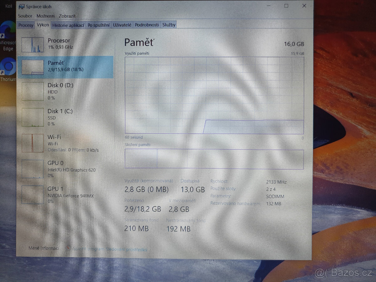 Prodám použitý notebook Acer Aspire E 15 Core i5 RAM 16GB - 13