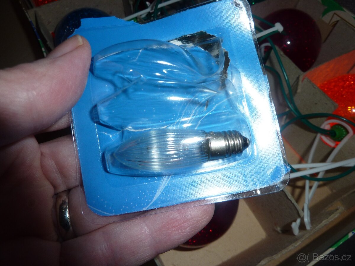 Retro vánoční světelný řetěz ZLATKOV REFLEX r.1973 - 13