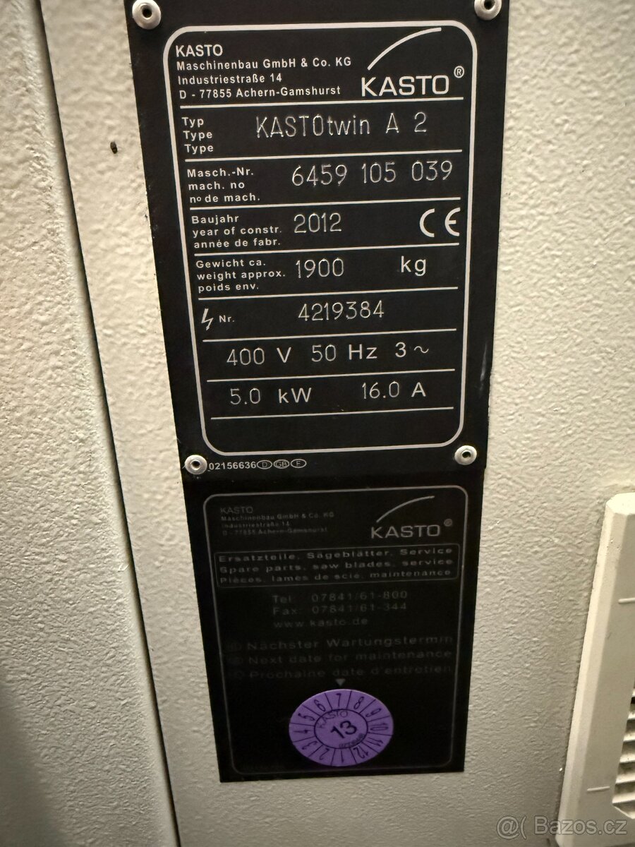 Automatická pásová pila Kasto cnc - 13