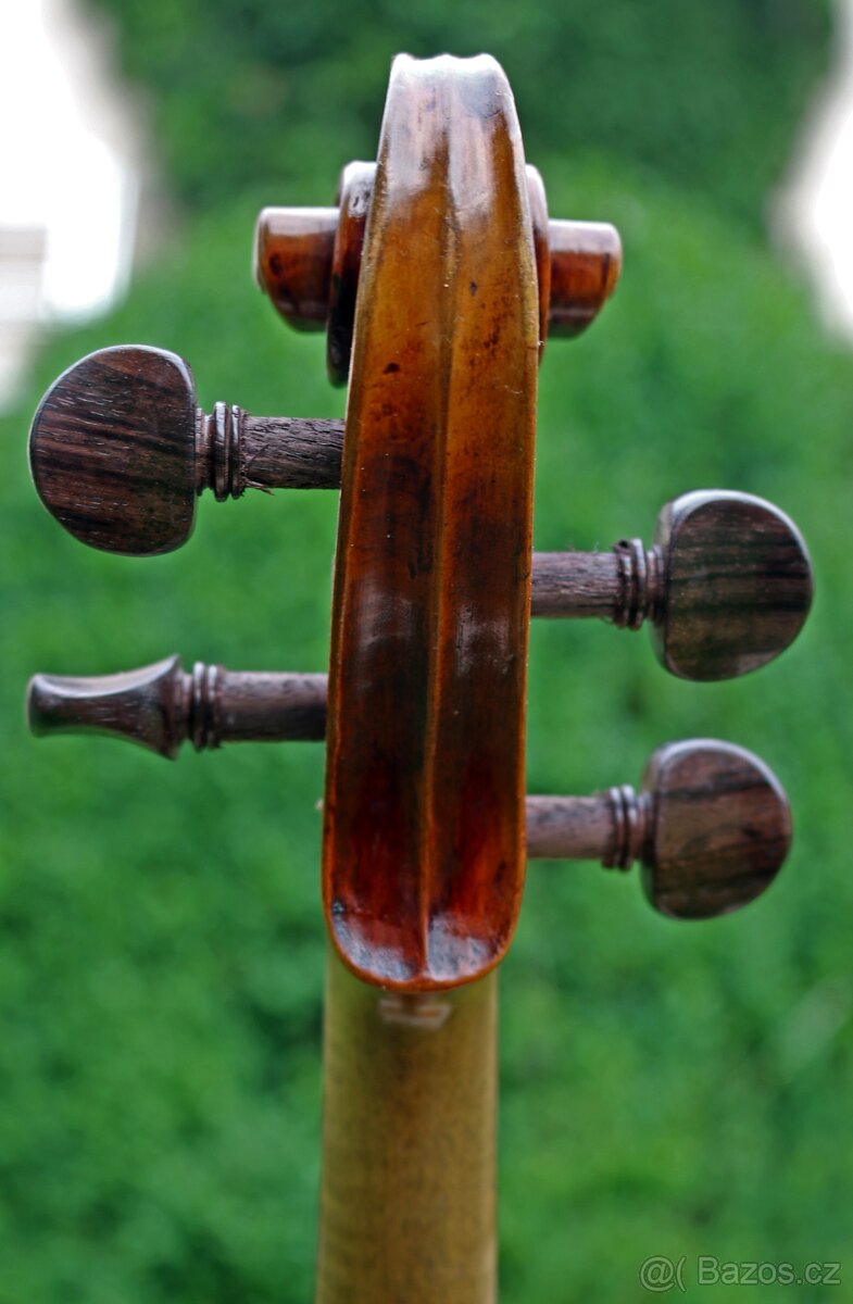 Staré 4/4 německé housle z19ho století dle Andrea Borelli - 13