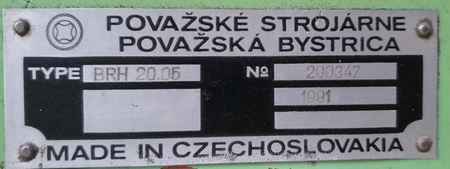 Bruska rovinná vodorovná BRH 20.05 - 13