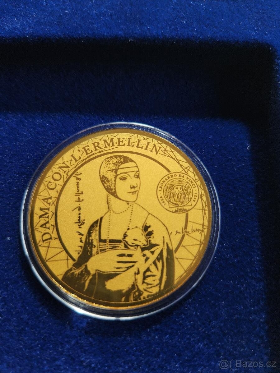 Kompletní sada 6x 1/200oz zlatých mincí Leonardo Da Vinci - 13