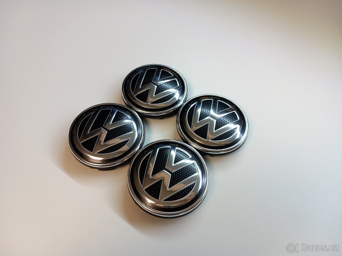 Středové krytky Vw, 56x52mm, struktura logo - 13