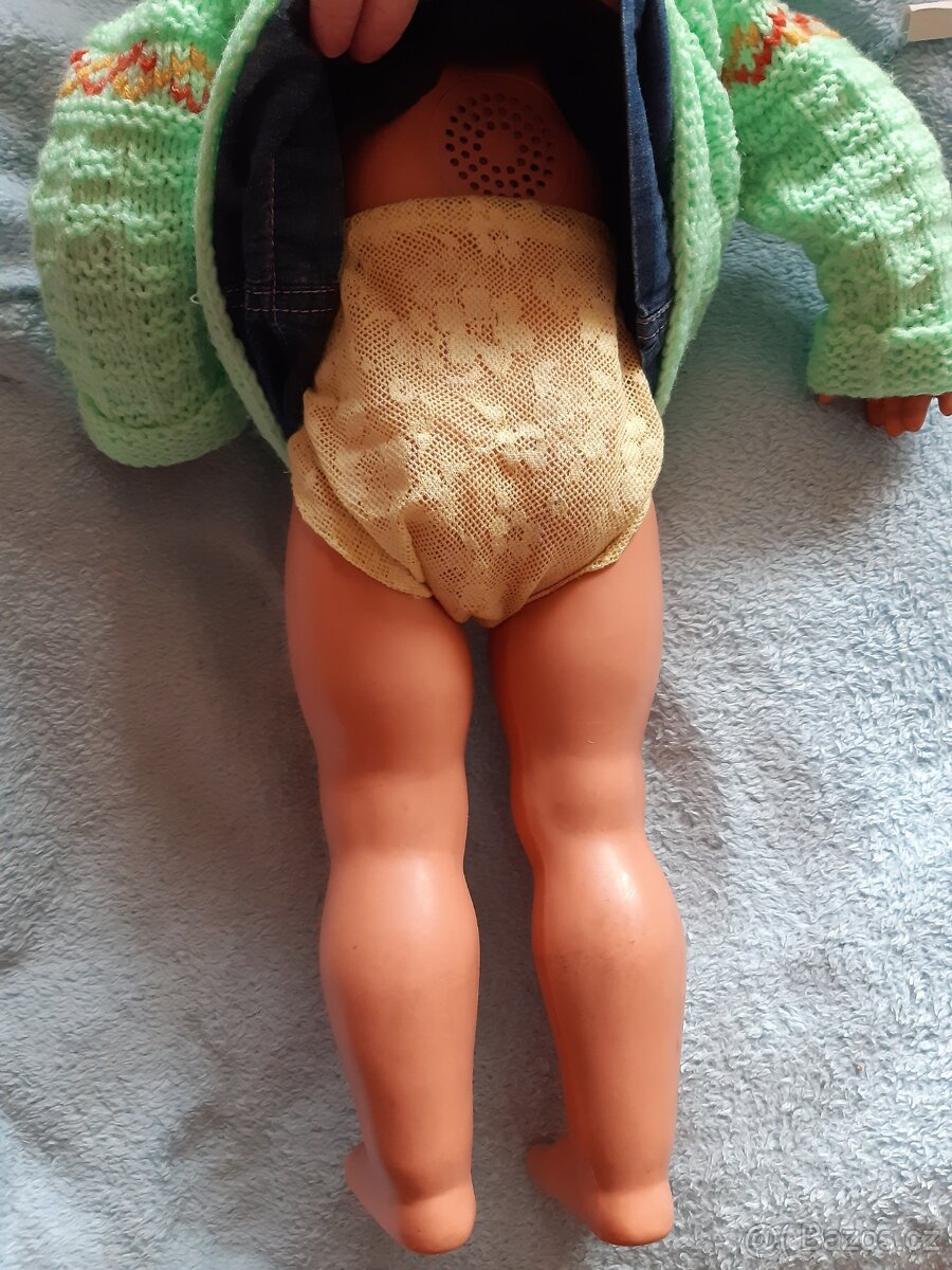 Velká retro panenka výška 60 cm - 13