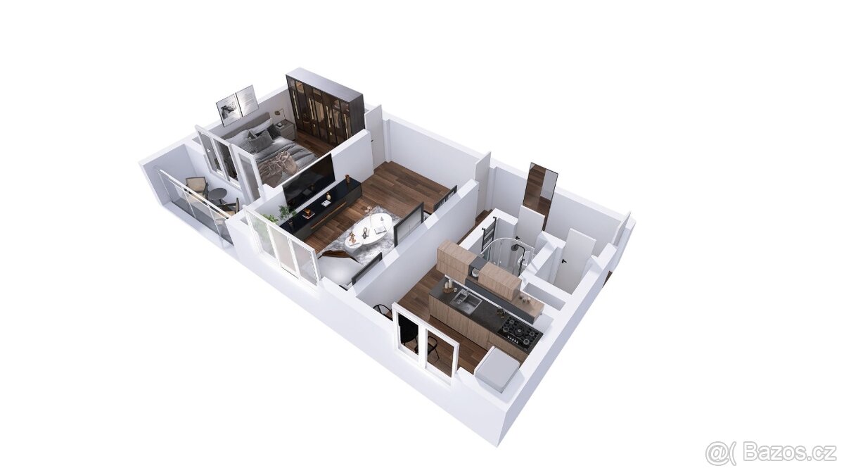 Prodej 2+1, Ostrava - Hrabůvka, ul. Fr. Hajdy, lodžie, 52 m2 - 13