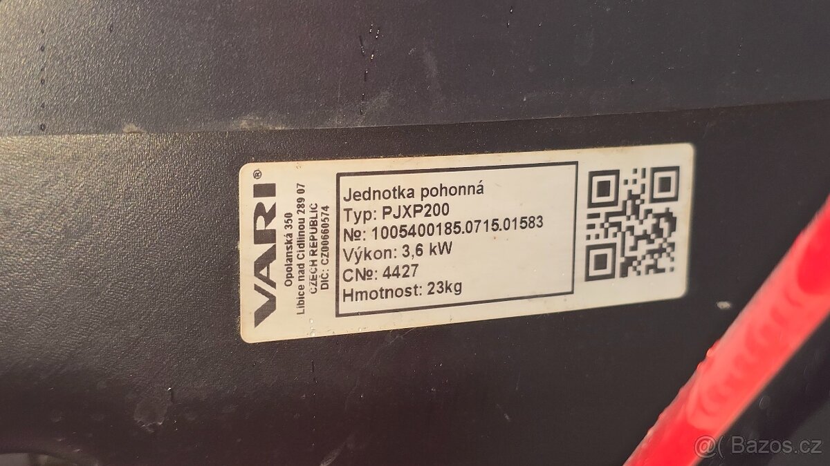 Vari PJX200 s převodovkou DSK317 a vozíkem ANV368 - 13