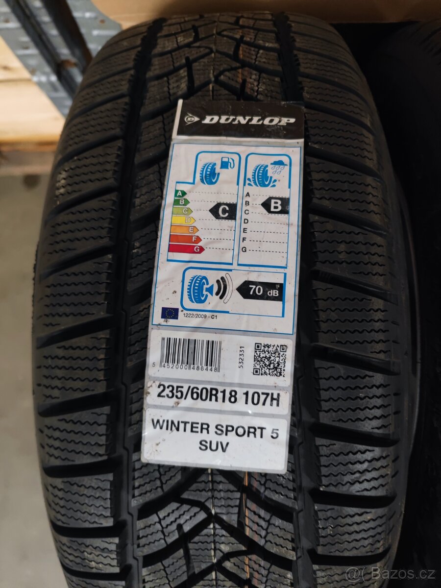 Zimní alu sada 5x108 R18 Volvo XC90 235/60/18 nepoužito - 13