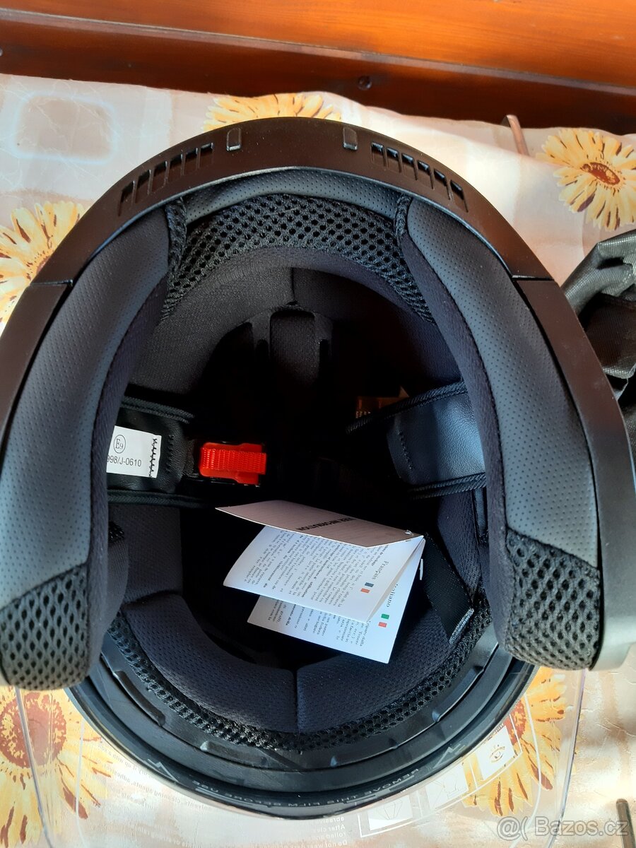 Helma na skútr-nová- vel. M,L modrá&červená varianta - 13